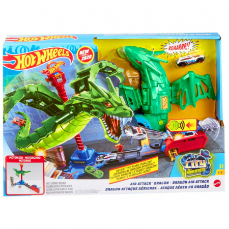 Hot Wheels Atak Smoka Zestaw z Napędem Auta GJL13